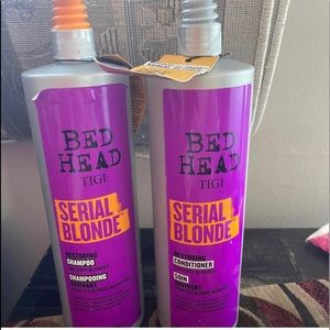 Bed head blonde shampoo and conditioner. Professional product. Violet color